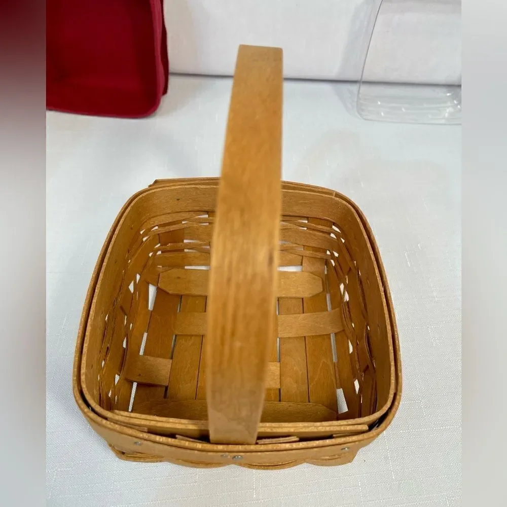 VINTAGE 4” LONGABERGER BERRY BASKET LINER AND PROTECTOR 2010